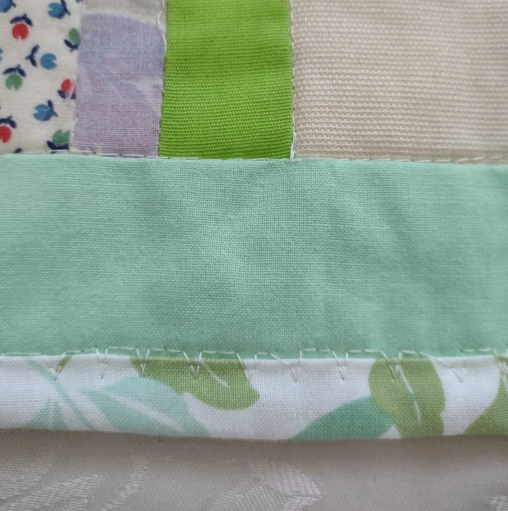 Quilt Patchwork Various Shapes Colors Handmade